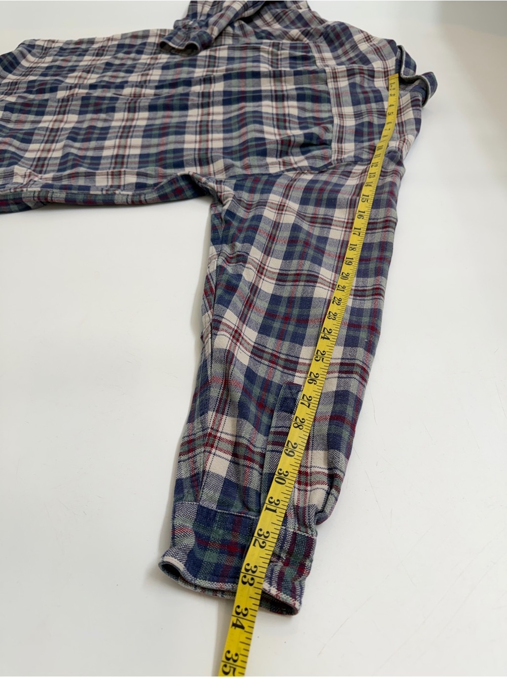 Vintage 90s Abercrombie & Fitch The Big Shirt Plaid Flannel Button Down Men’s‎ L - Picture 7 of 7